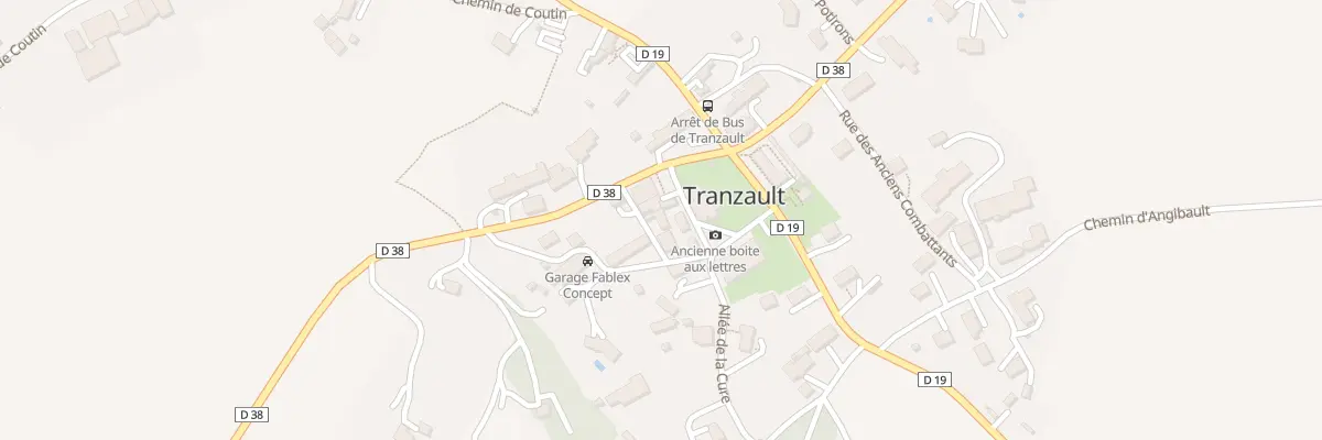 Plan du 6 All de l’Abbé Caillaud à Tranzault