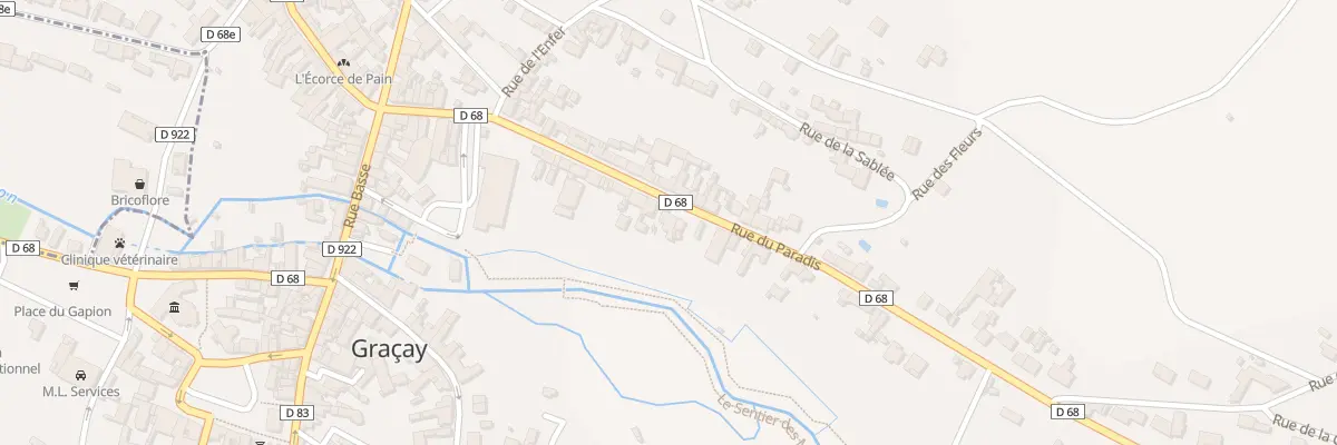 Plan du 18 Rue du Paradis à Graçay