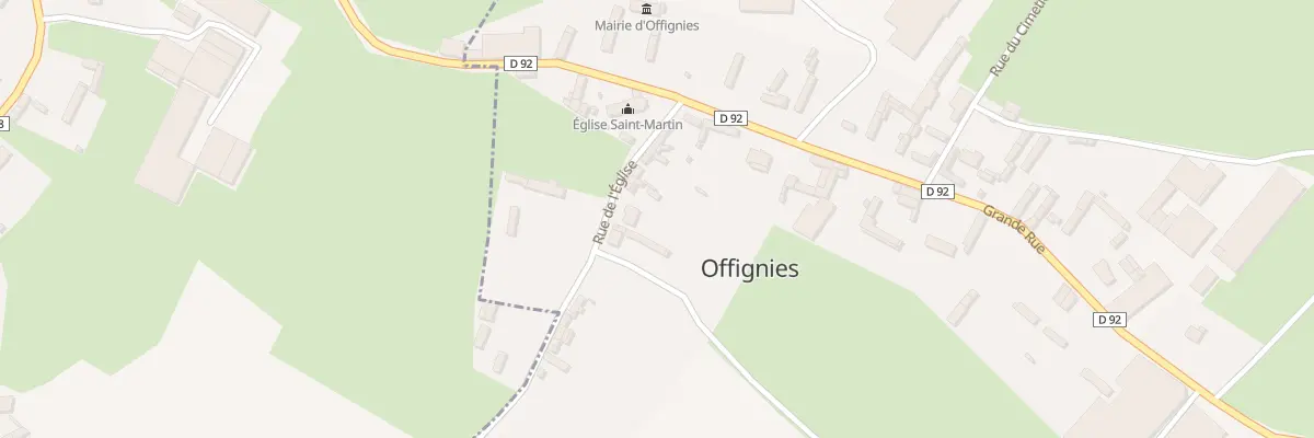 Plan du 5130F Rue de l’Église à Offignies
