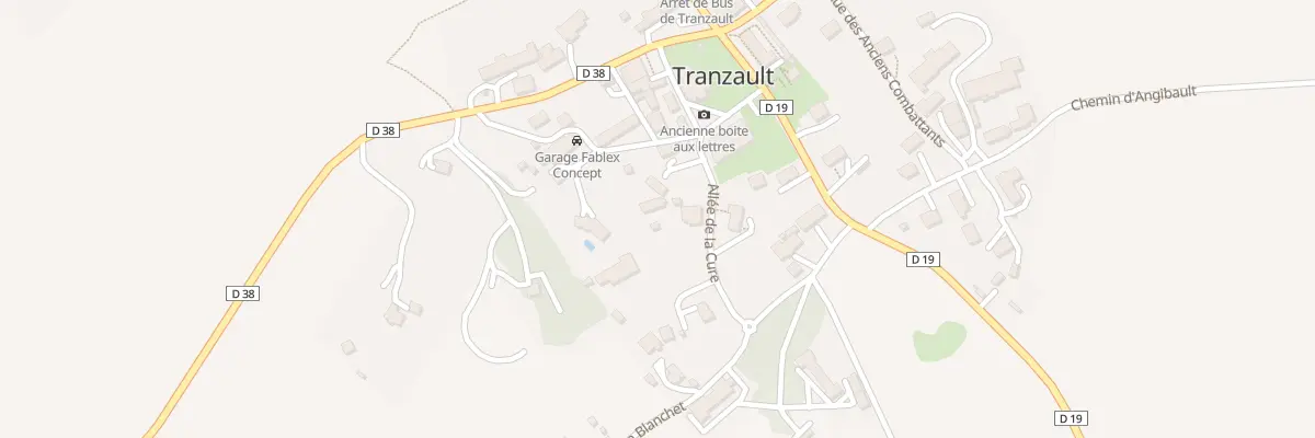 Plan du 6 All de la Cure à Tranzault