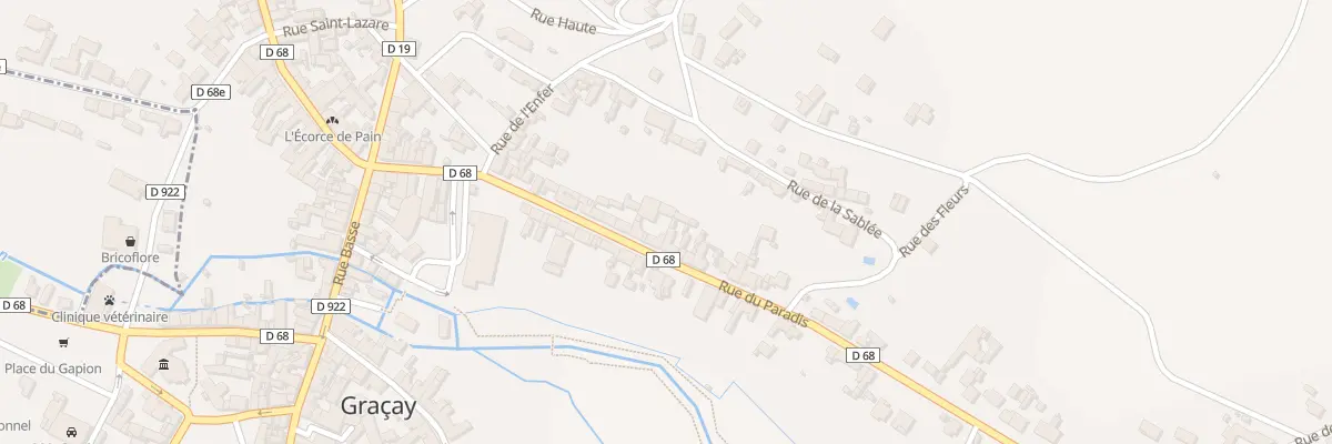 Plan du 27 Rue du Paradis à Graçay
