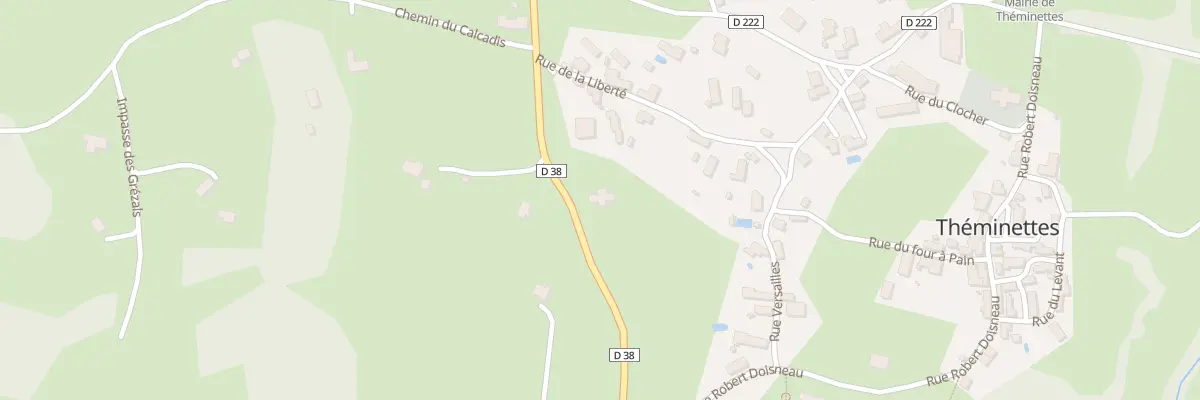Plan du 5446F Le Couderc à Théminettes