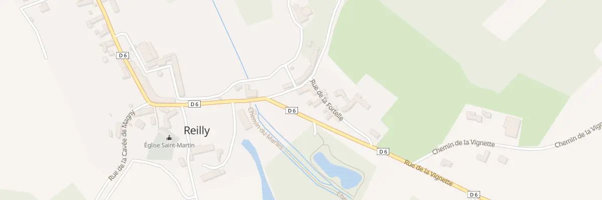 Plan du 2 Rue de la Fortelle à Reilly
