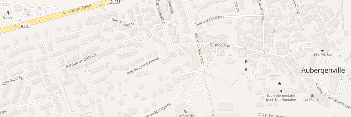 Plan du 41 Gr Grande Rue à Aubergenville