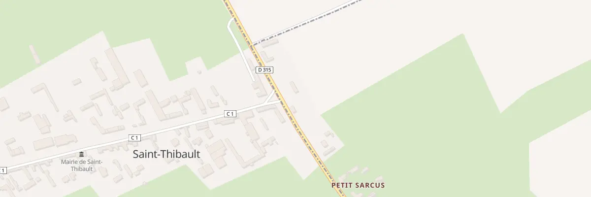 Plan du 33 Petit Sarcus à Sarcus