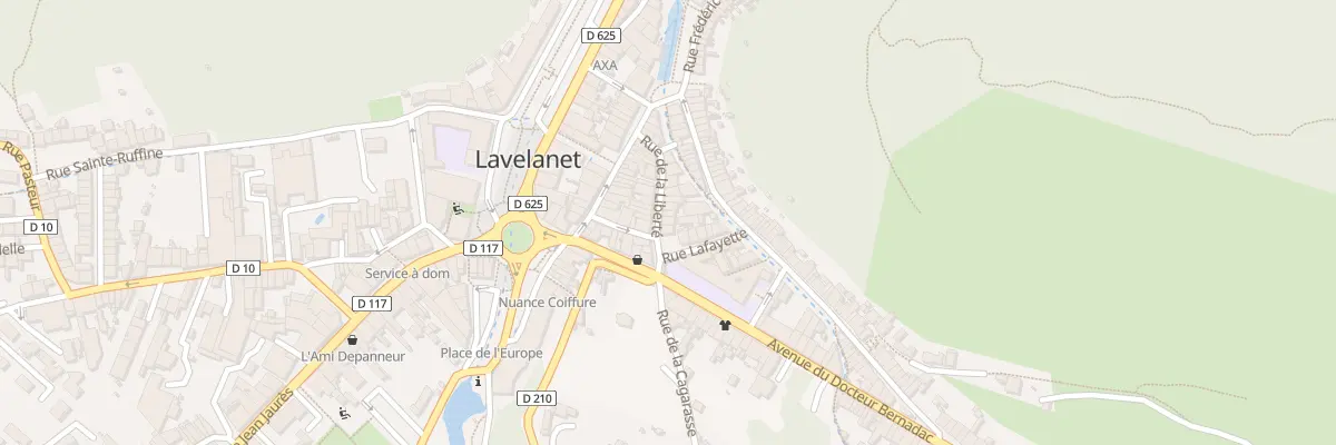 Plan du 2 Rue de la Liberté à Lavelanet