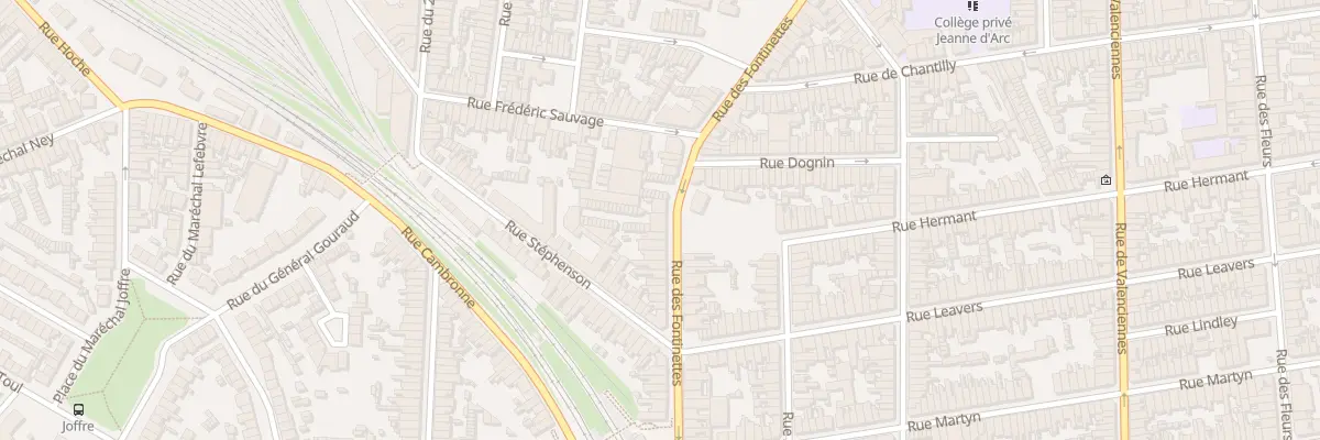 Plan du 132 Rue des Fontinettes à Calais