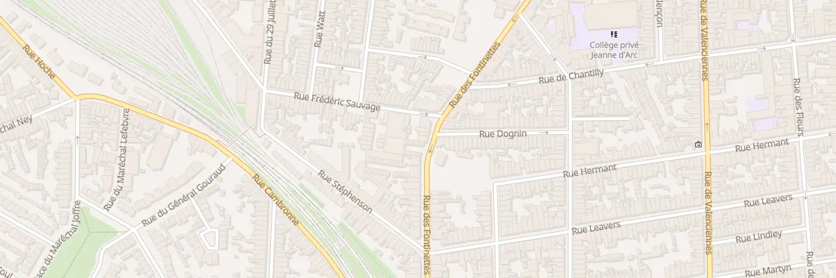 Plan du 122 Rue des Fontinettes à Calais