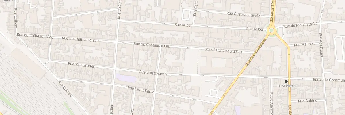 Plan du 61 Rue du Chateau d’Eau à Calais