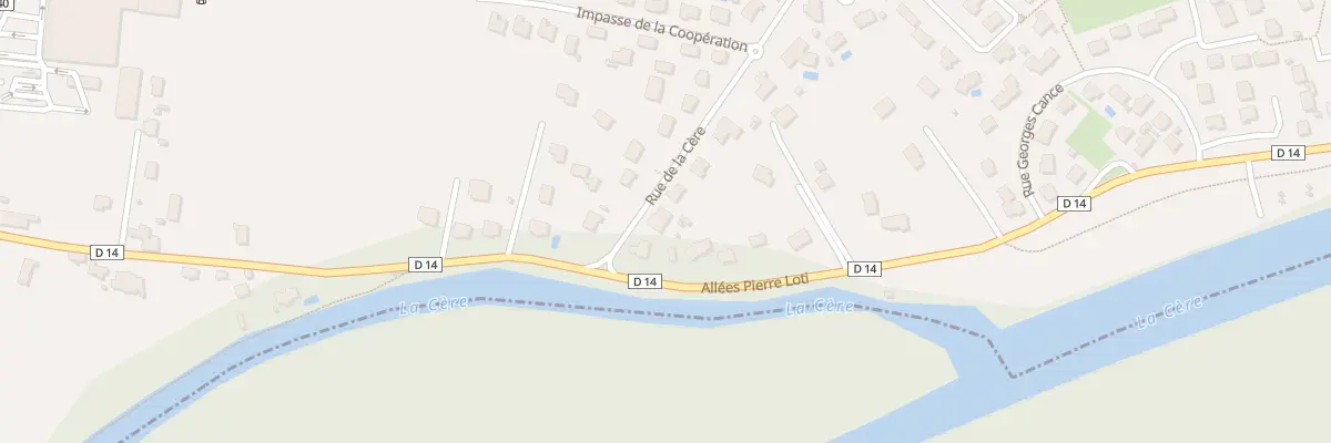 Plan du 25 Rue de la Cère à Biars-sur-Cère