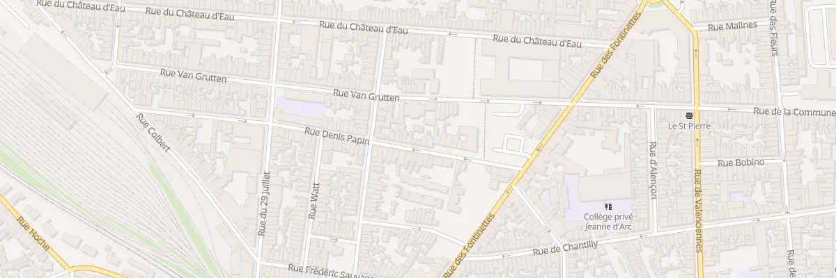 Plan du 20 Rue Denis Papin à Calais