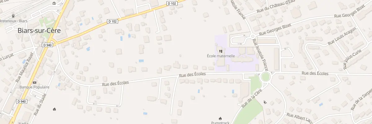 Plan du 33 Rue des Écoles à Biars-sur-Cère