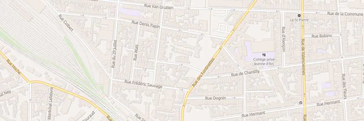 Plan du 60 Rue Louise Leclercq à Calais