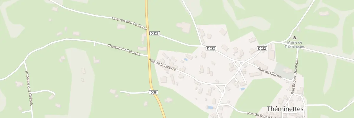 Plan du 5067 Le Couderc à Théminettes