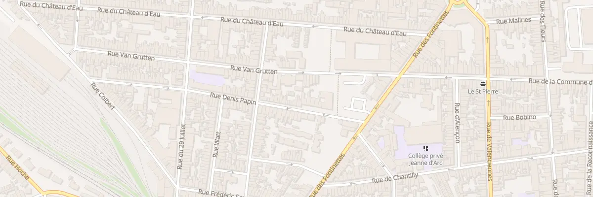 Plan du 18 Rue Denis Papin à Calais