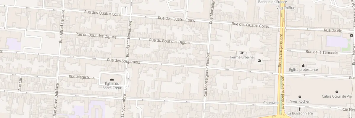 Plan du 56 Rue des Soupirants à Calais