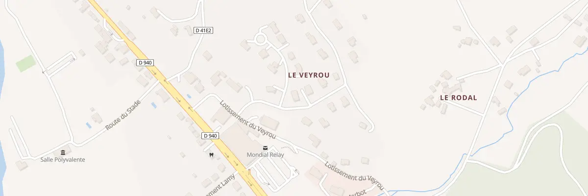 Plan du 13 Le Veyrou à Altillac