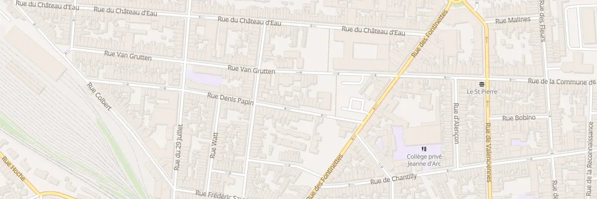 Plan du 16 Rue Denis Papin à Calais