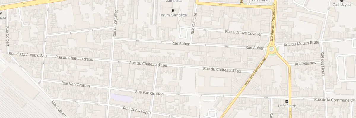 Plan du 60 Rue du Chateau d’Eau à Calais