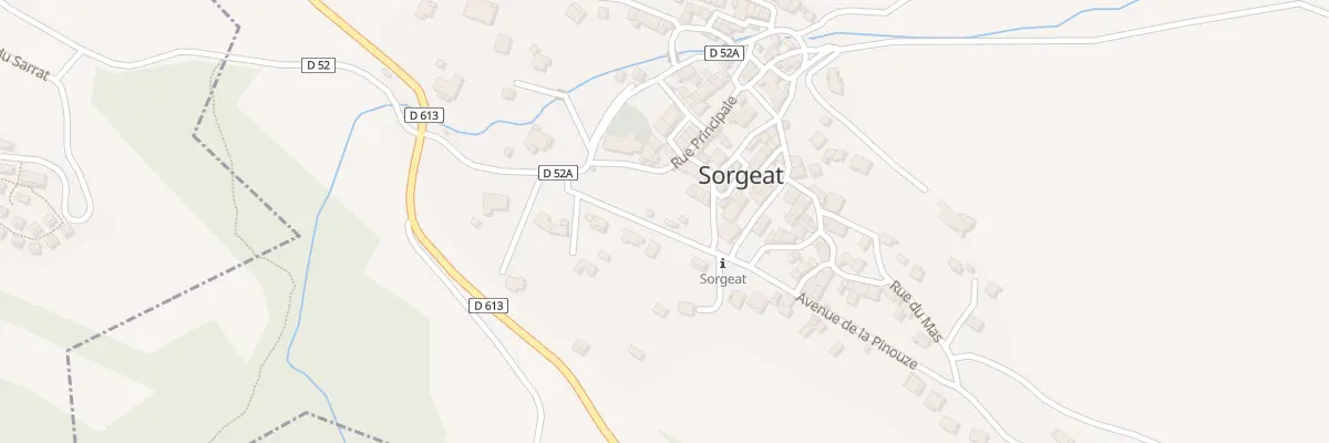 Plan du 8 Av de la Pinouze à Sorgeat
