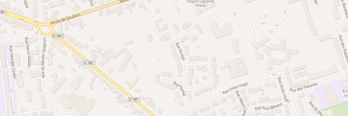 Plan du 22 Rue Floréal à Abbeville
