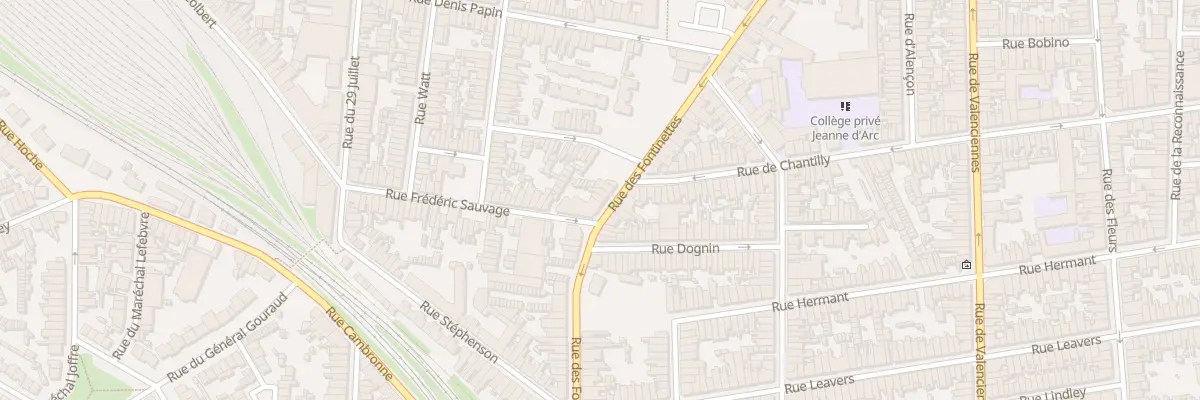 Plan du 110 Rue des Fontinettes à Calais
