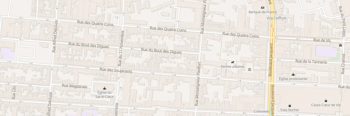 Plan du 23 Rue du Bout des Digues à Calais