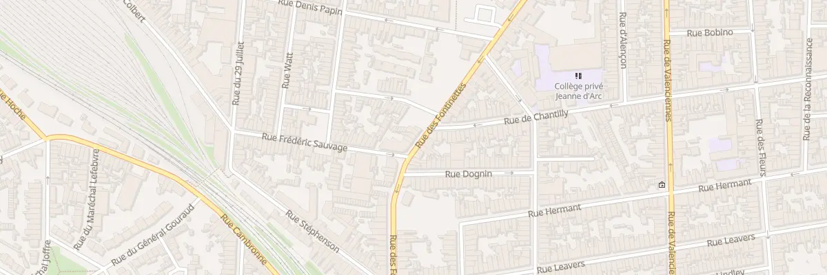 Plan du 108 Rue des Fontinettes à Calais