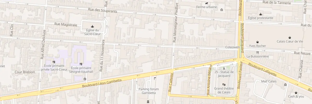 Plan du 49 Rue du Vauxhall à Calais