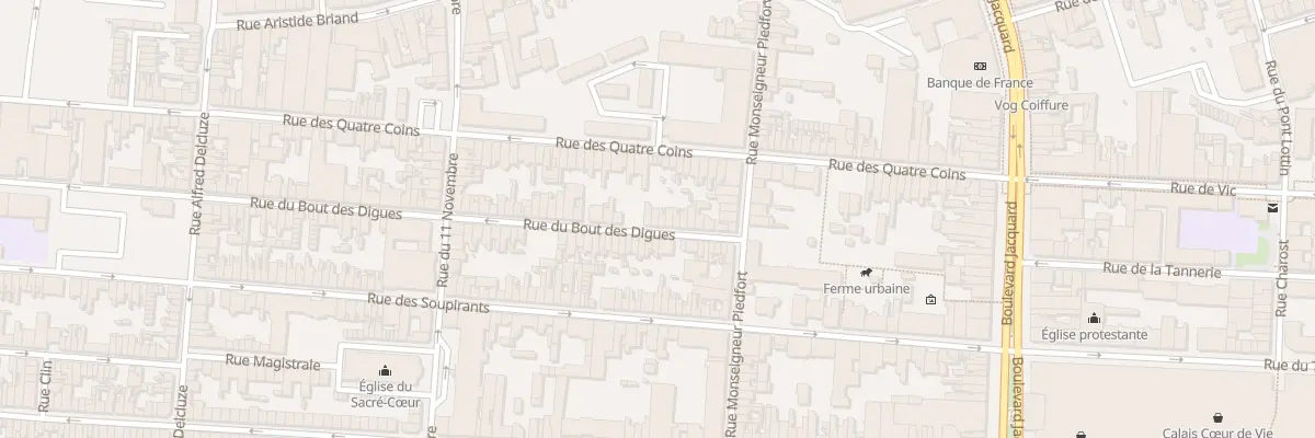 Plan du 20 Rue du Bout des Digues à Calais