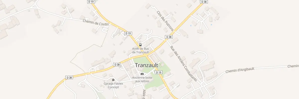 Plan du 1 Rte de la Lande à Tranzault