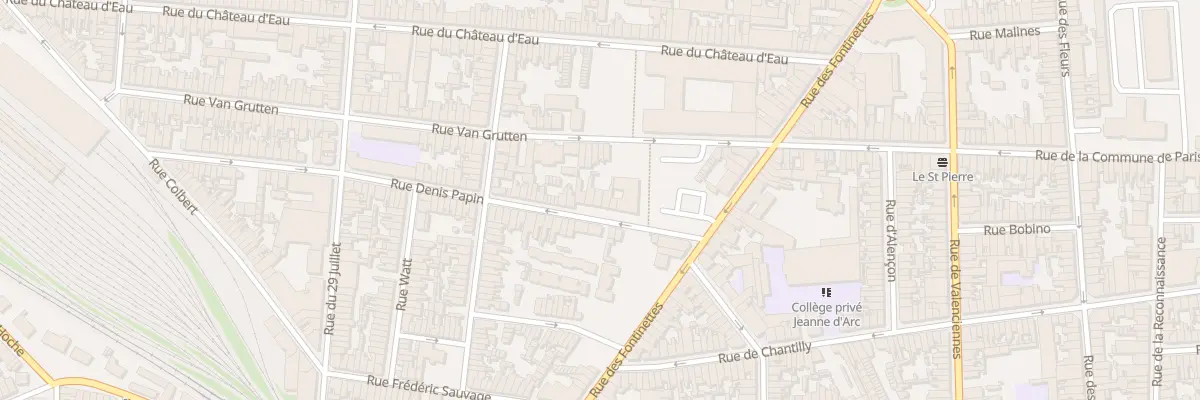 Plan du 10 Rue Denis Papin à Calais