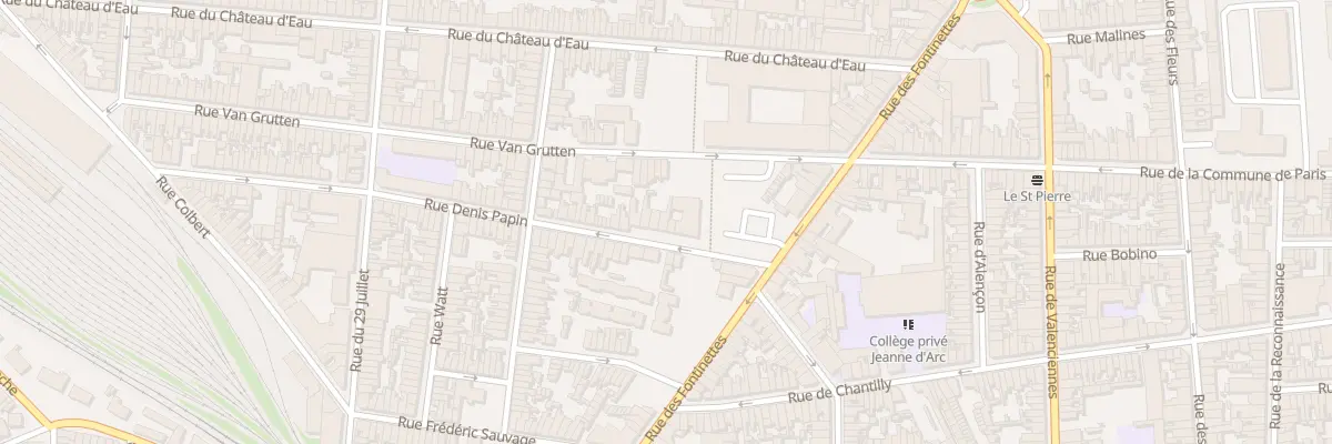 Plan du 8 Rue Denis Papin à Calais