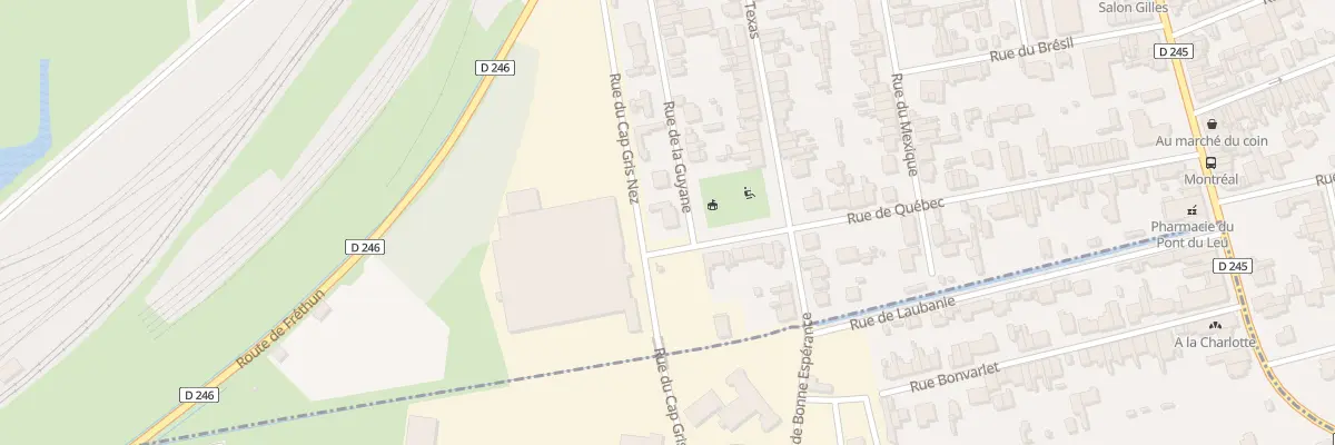 Plan du 38 Rue de la Guyane à Calais