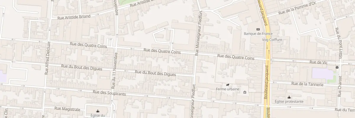 Plan du 55 Rue des Quatre Coins à Calais