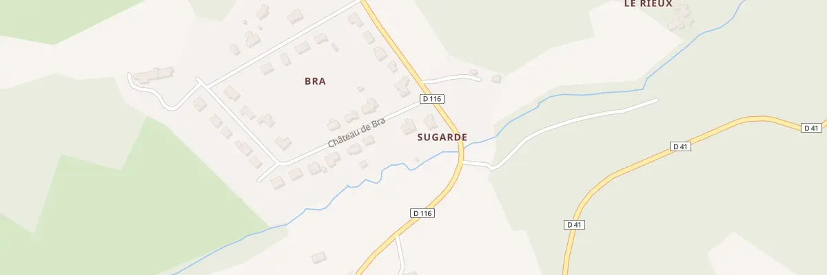 Plan du 5455 Chateau de Bra à Altillac