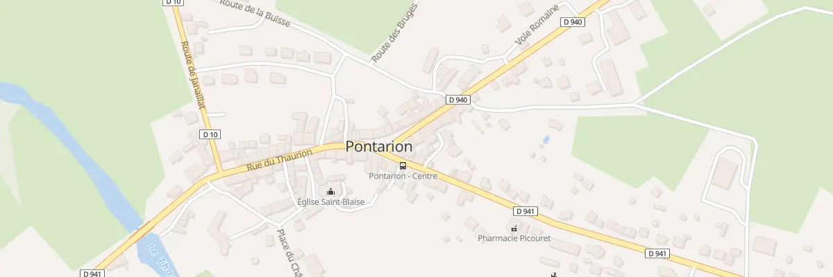 Plan du 4 Rte de Guéret à Pontarion