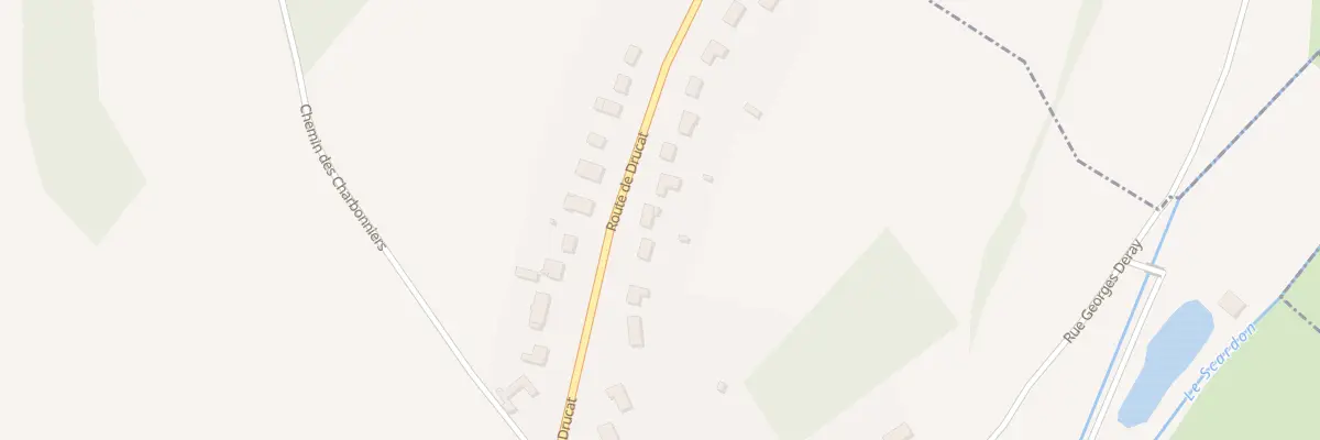 Plan du 58 Rte de Drucat à Abbeville