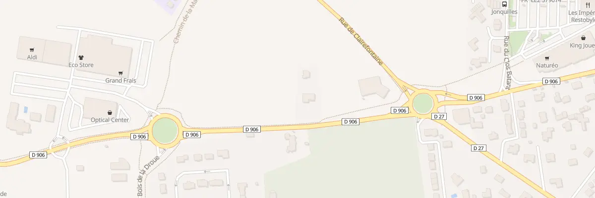 Plan du 93 Rue de la Louvière à Rambouillet