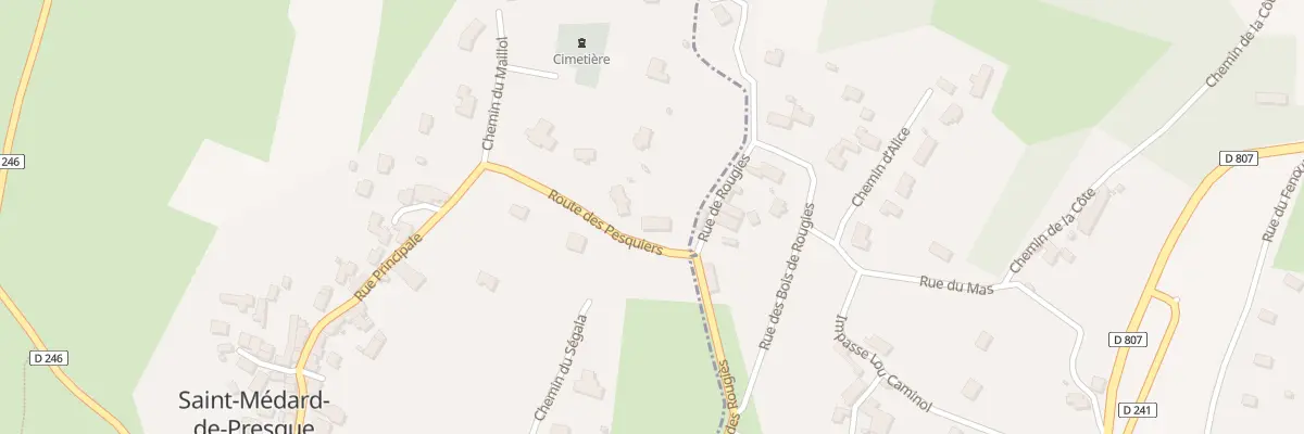 Plan du 133 Rte des Pesquiers à Saint-Médard-de-Presque