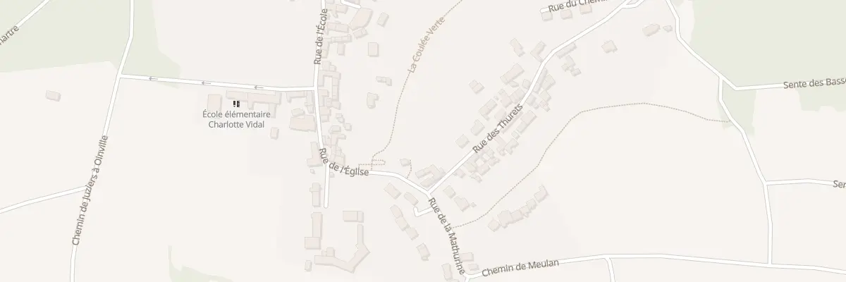 Plan du 1 Rue des Thurets à Oinville-sur-Montcient