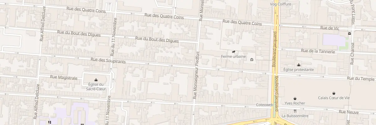 Plan du 36 Rue des Soupirants à Calais