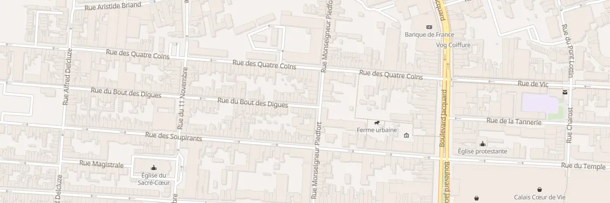 Plan du 6 Rue du Bout des Digues à Calais