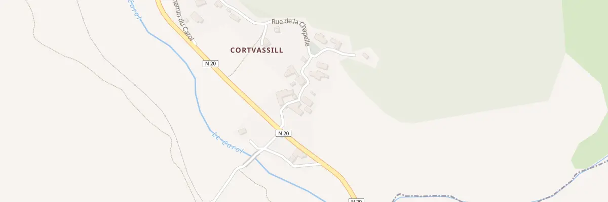 Plan du 151 Courbassil à Porta