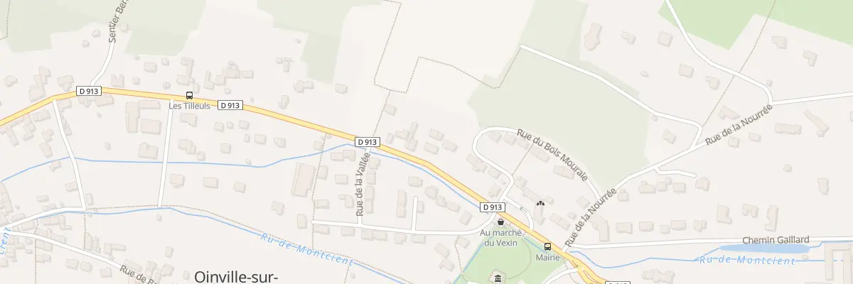 Plan du 80 Rte du Vexin à Oinville-sur-Montcient
