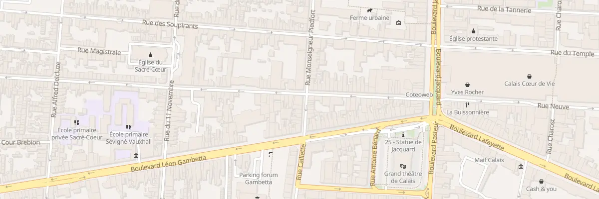 Plan du 37 Rue du Vauxhall à Calais