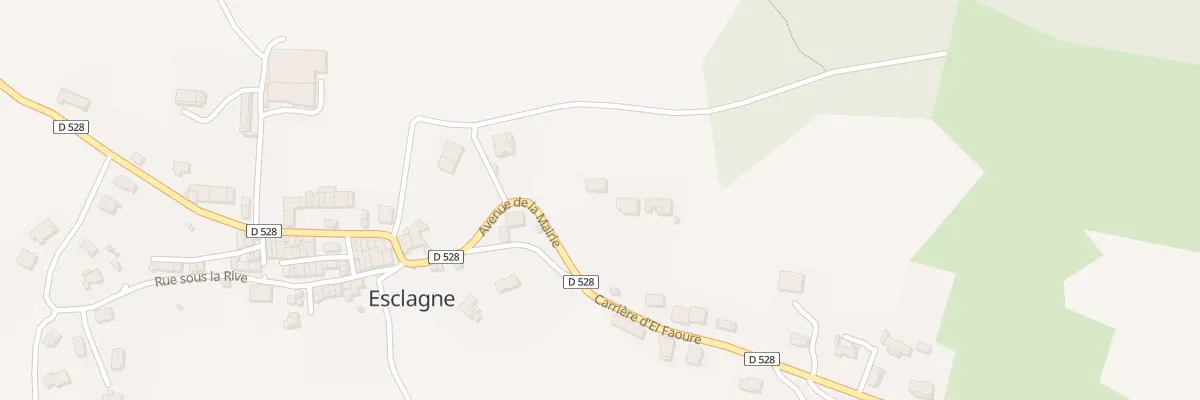 Plan du 14 Carriere d’El Faoure à Esclagne