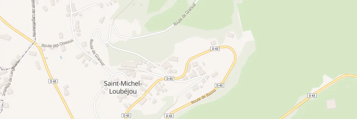 Plan du 5627F Fontanges à Saint-Michel-Loubéjou