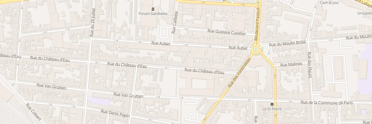 Plan du 38 Rue du Chateau d’Eau à Calais