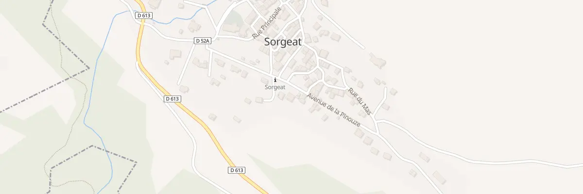 Plan du 10 Av de la Pinouze à Sorgeat